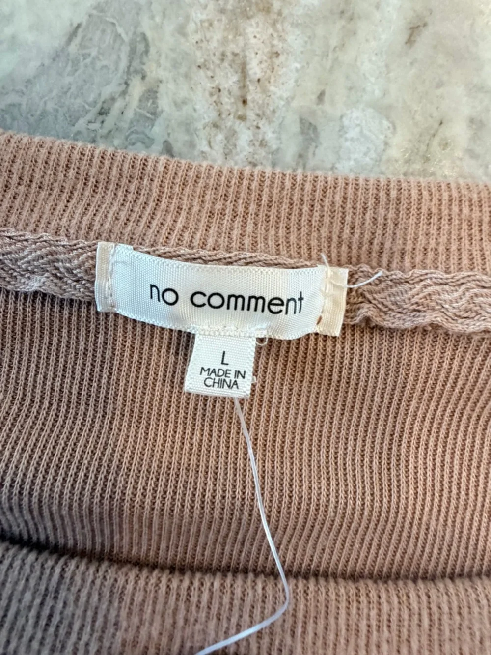 NWT No Comment Western Boots Graphic Sweatshirt Tan Cowgirl Top Large - Picture 5 of 10